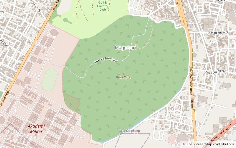 mount tidar magelang location map