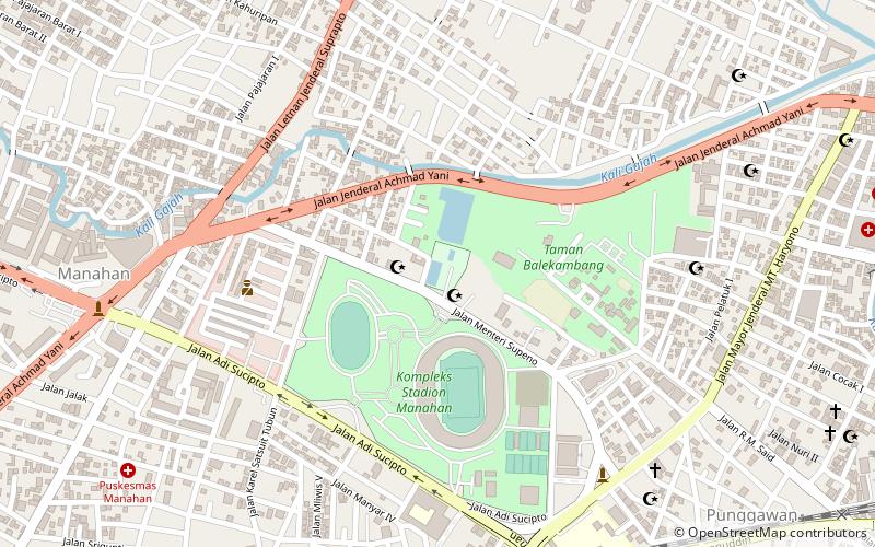 Manahan Stadium location map