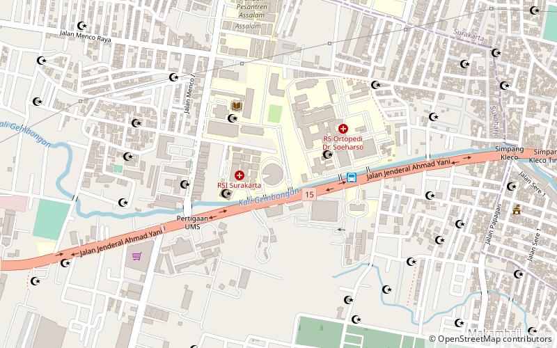 muhammadiyah university of surakarta location map