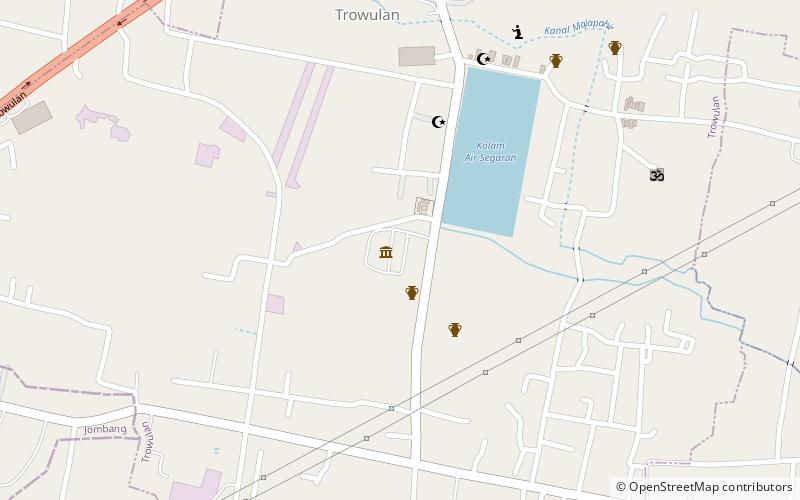 Trowulan Museum location map