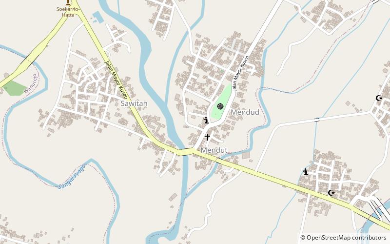 Mendut location map