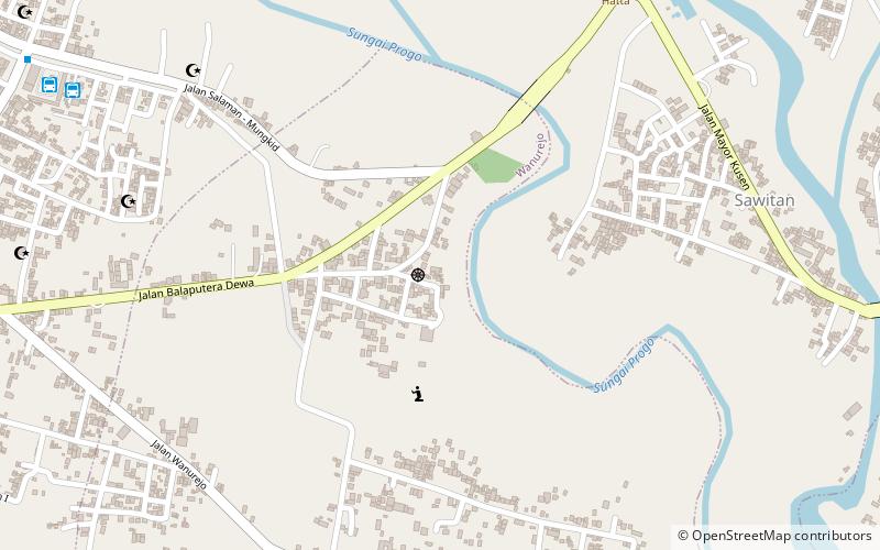 Temple de Pawon location map