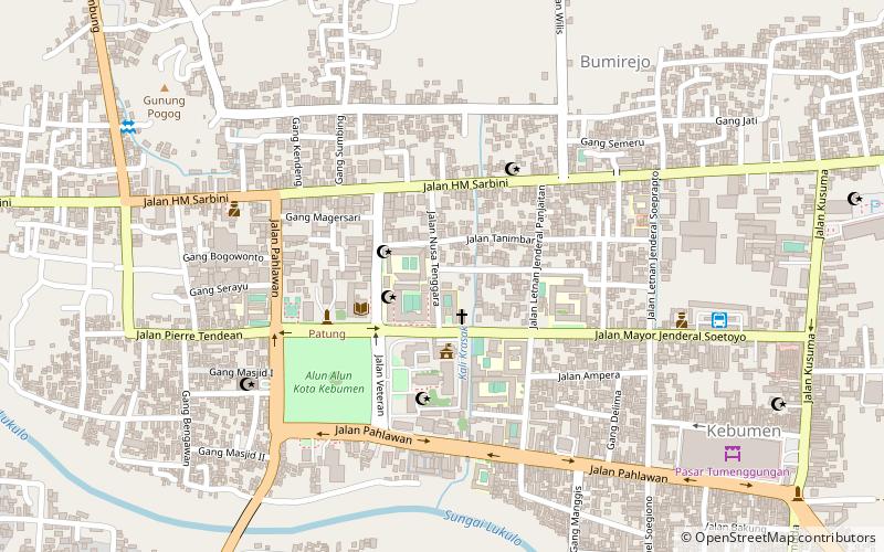 Kebumen City location map