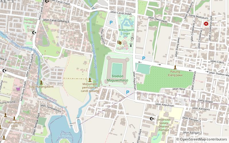Maguwoharjo Stadium location map