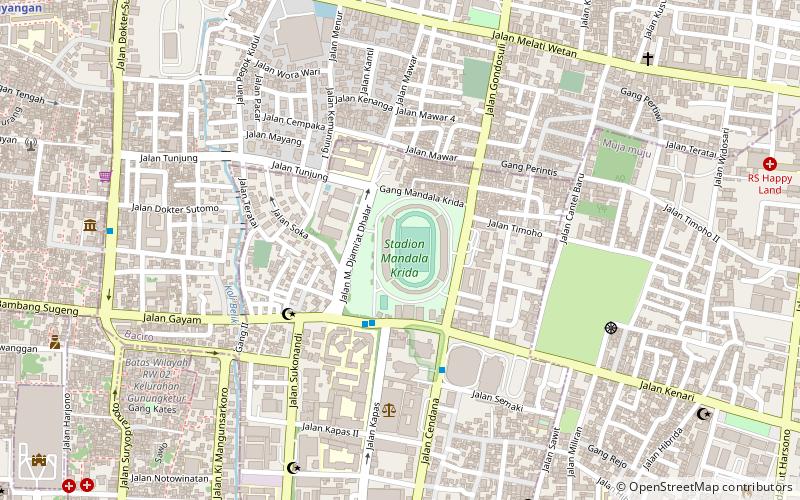 Stadion Mandala Krida location map
