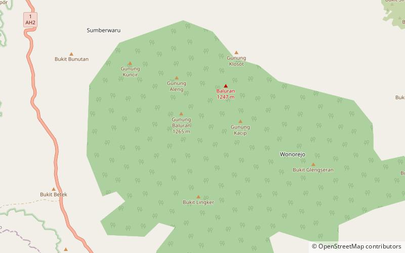 Baluran location map