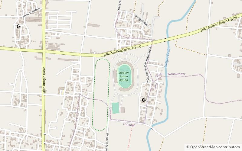sultan agung stadium bantul location map