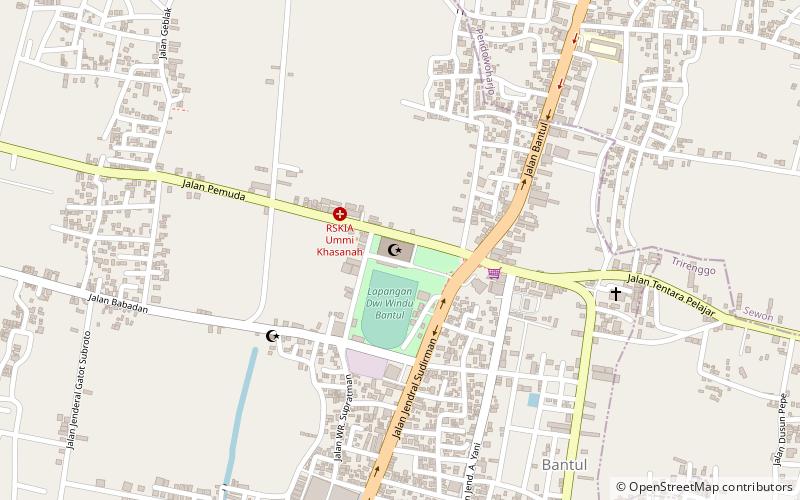 agung manunggal bantul mosque location map