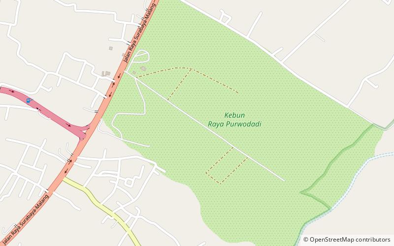 jardin botanique de purwodadi location map