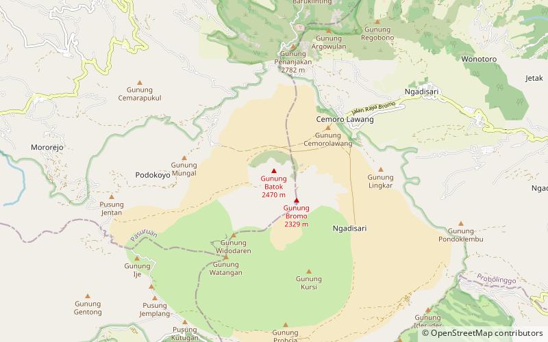 Mount Batok location map