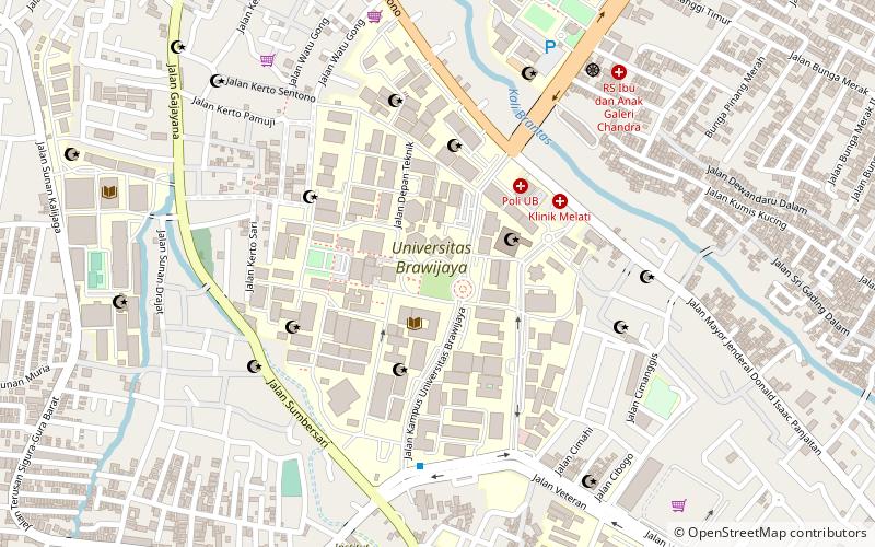 university of brawijaya malang location map