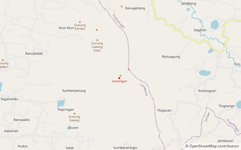 Mount Lamongan location map