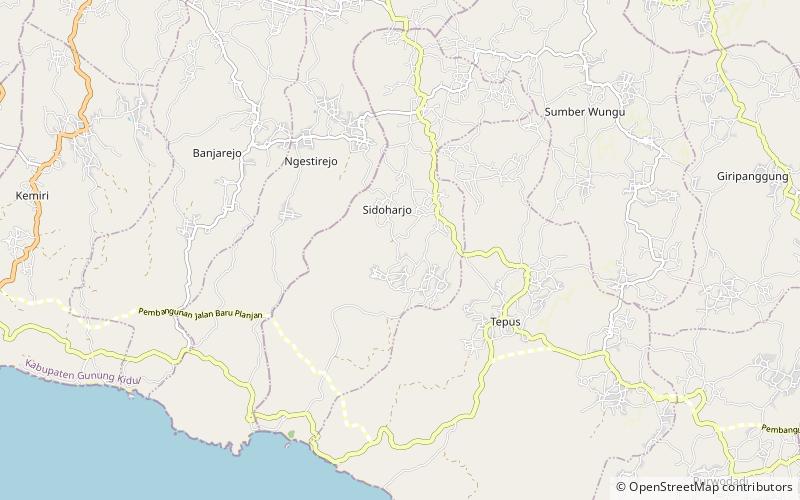 Kecamatan Tepus location map