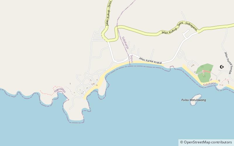 Krakal Beach location map