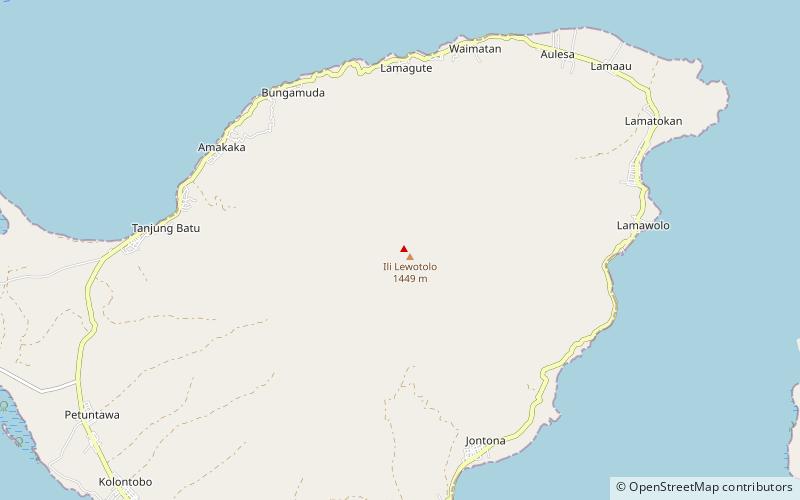 Mount Ile Lewotolok location map