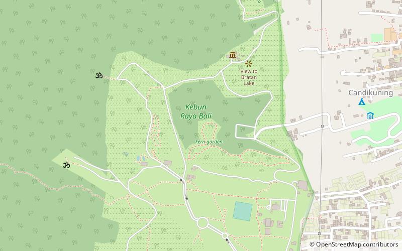 Jardin botanique de Bali location map