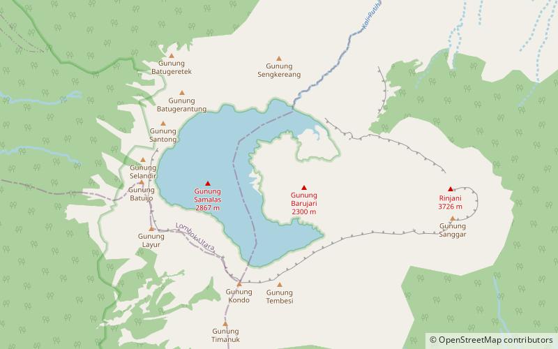 Parc national de Gunung Rinjani location map
