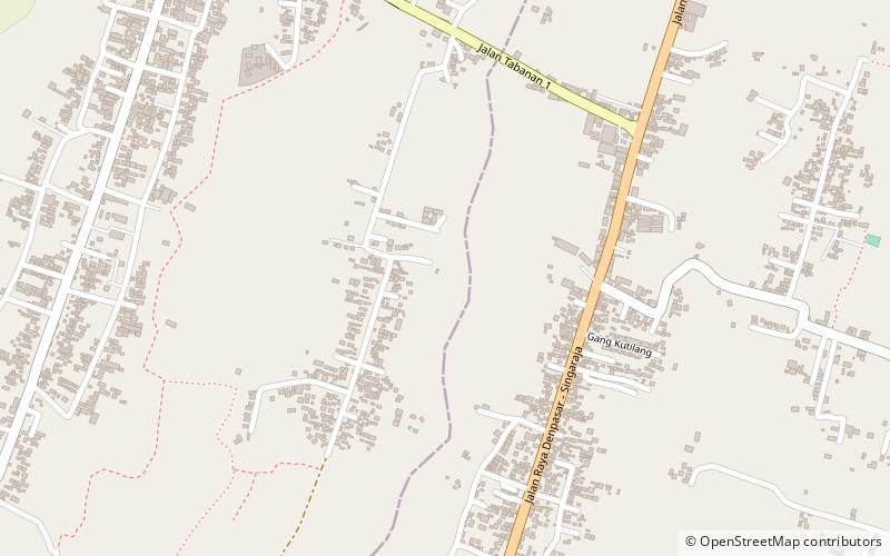 marga kabupaten de tabanan location map