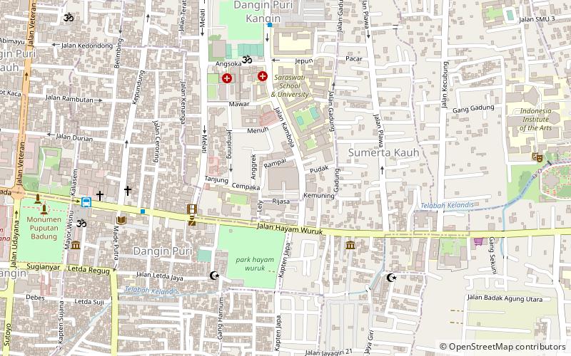 kereneng market denpasar location map