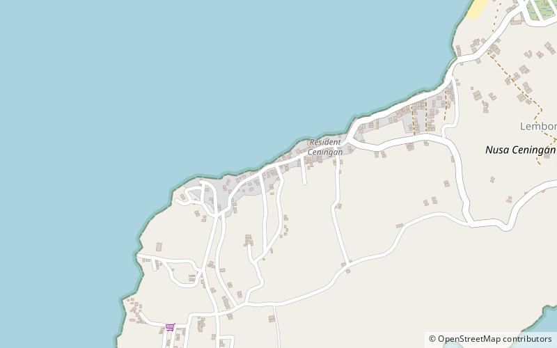Nusa Ceningan location map
