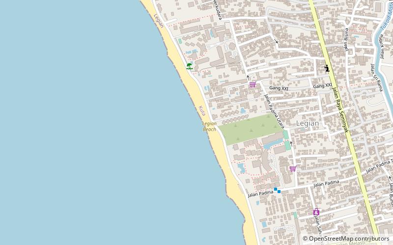 legian beach spa denpasar location map