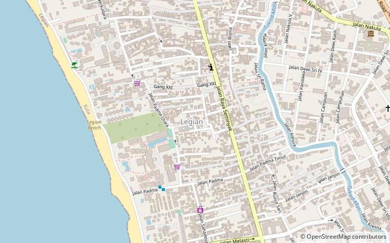 Legian location map