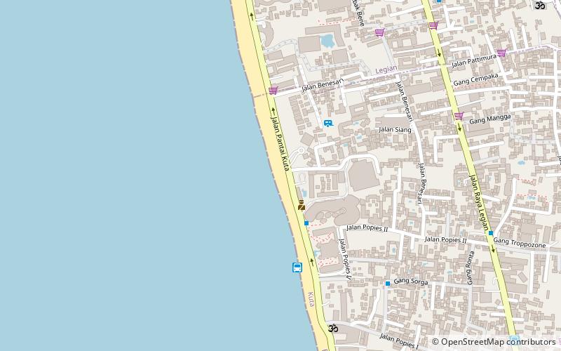 surf rental location map