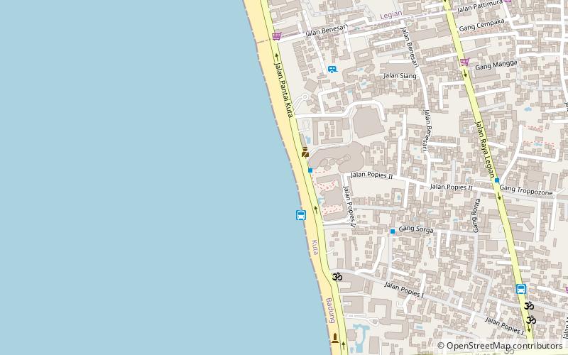 Kuta Beach location map