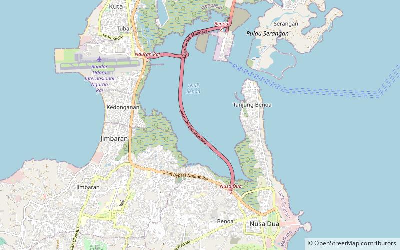 Bali Mandara Toll Road location map