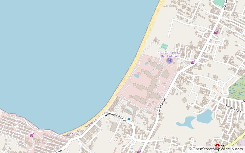 Jimbaran Beach location map