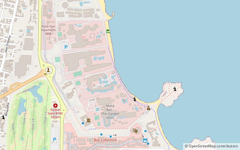 Nusa Dua Beach location map