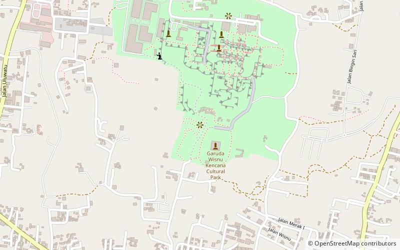 Garuda Wisnu Kencana statue location map