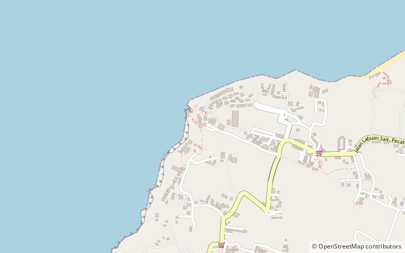 Suluban Beach location map