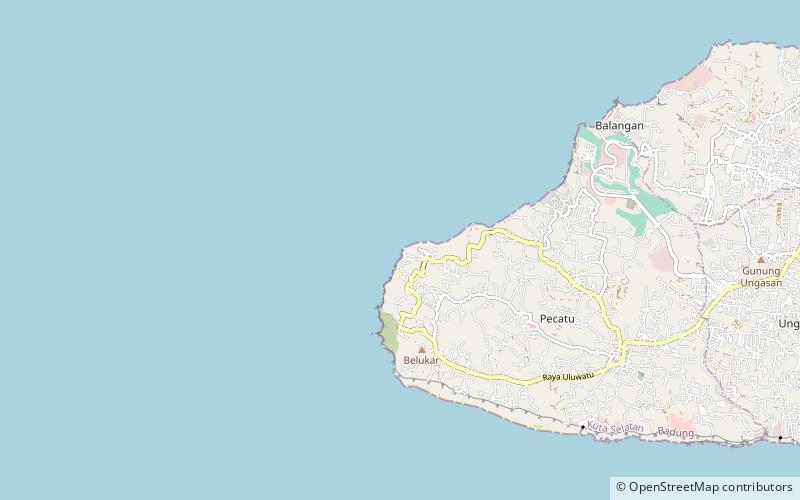 uluwatu beach location map