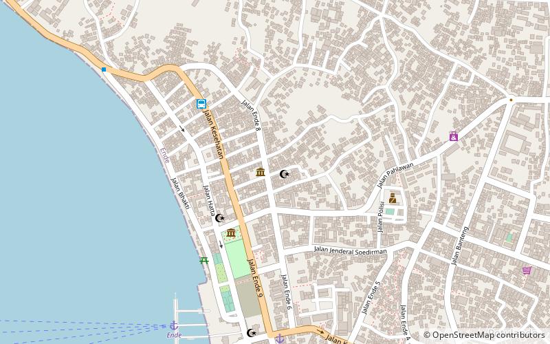 situs rumah pengasingan bung karno ende location map