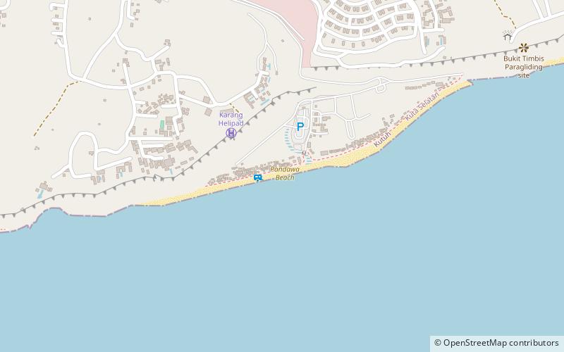 Pandawa Beach location map