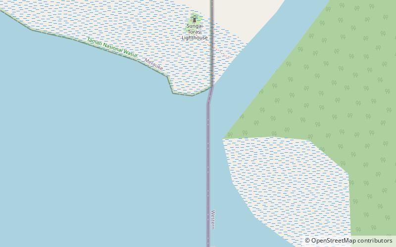 Torasi Estuary location map