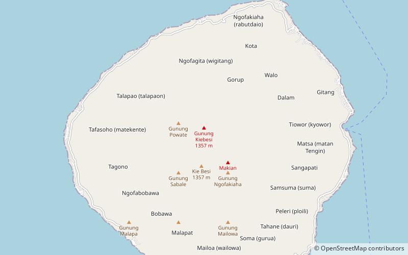 Makian location map