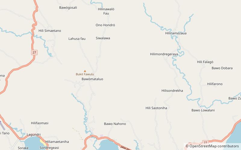 Bawomataluo village location map