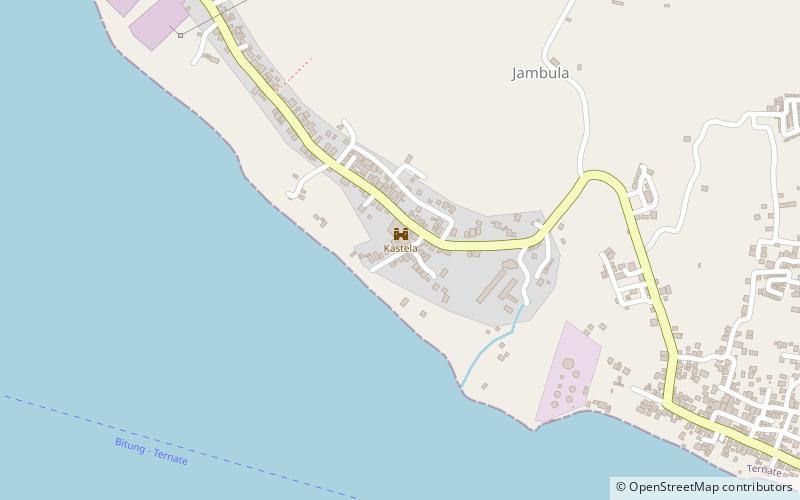 Fort Kastela location map