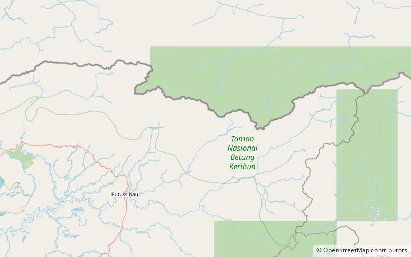 Betung Kerihun National Park location map