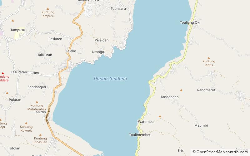 Lake Tondano location map