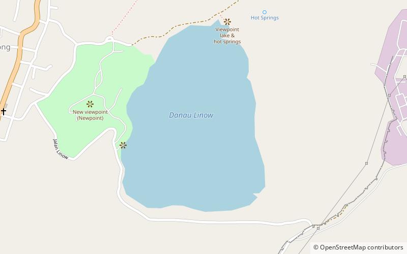 Danau Linow location map