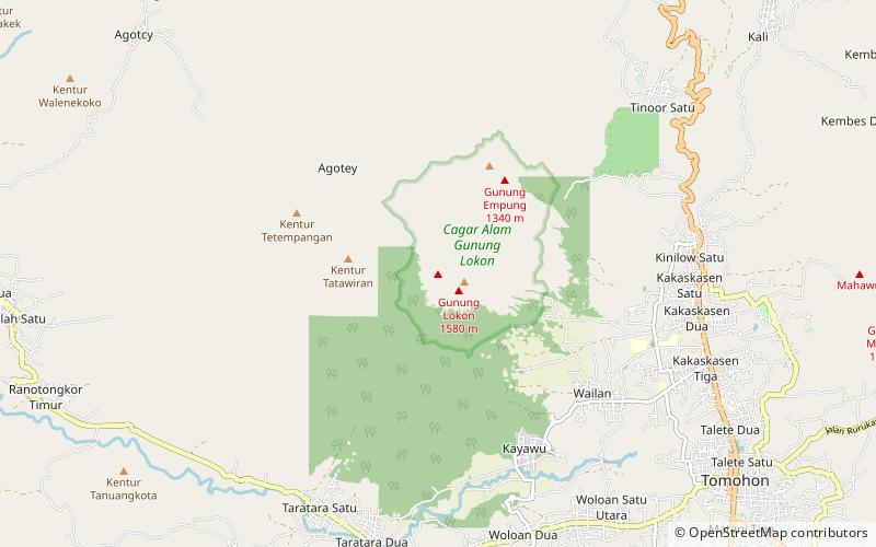 Lokon-Empung location map