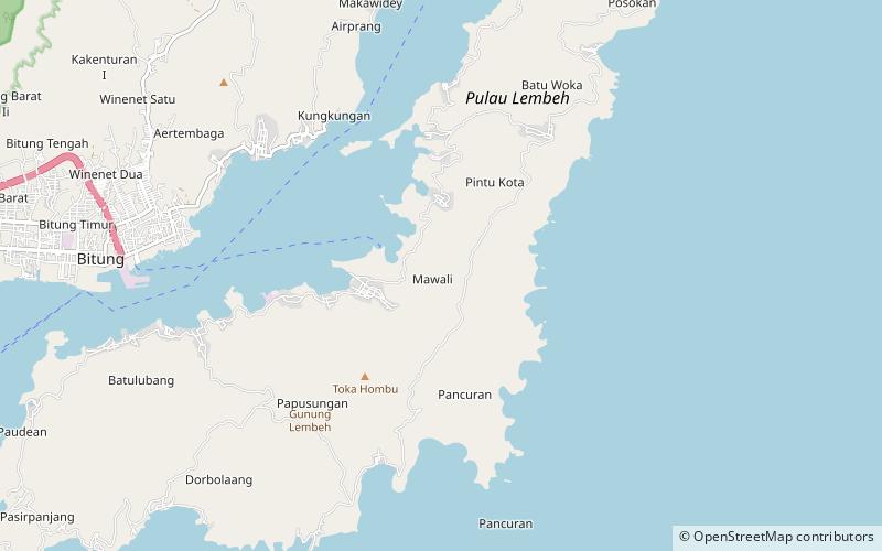 Lembeh location map