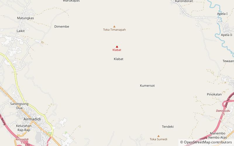 Klabat location map