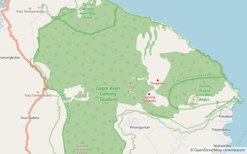Tangkoko location map