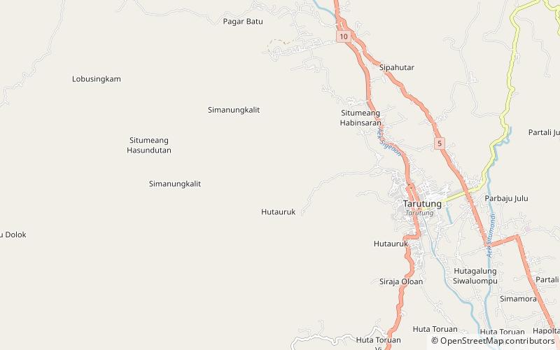 Helatoba-Tarutung location map