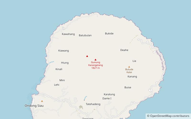 Karangetang location map