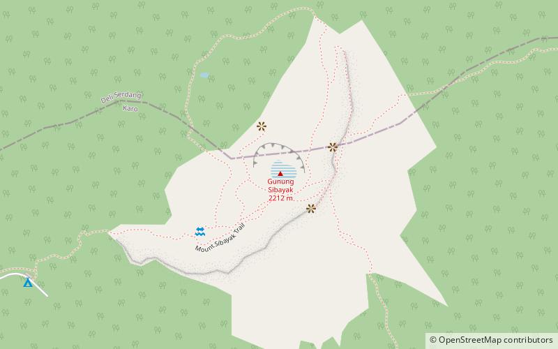 sibayak berastagi location map